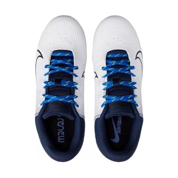 Nike Hyperdiamond 4 Pro Cleats Women’ 8 White Blue Metal Fastpitch Softball NWT - Picture 2 of 11